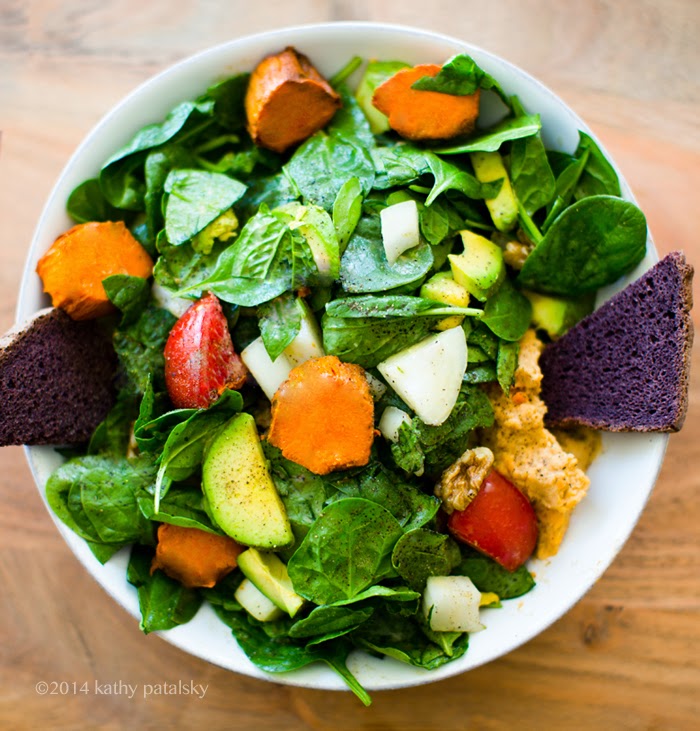 Avocado Sweet Potato Salad Kathy's fave salad avocado sweet potato greens