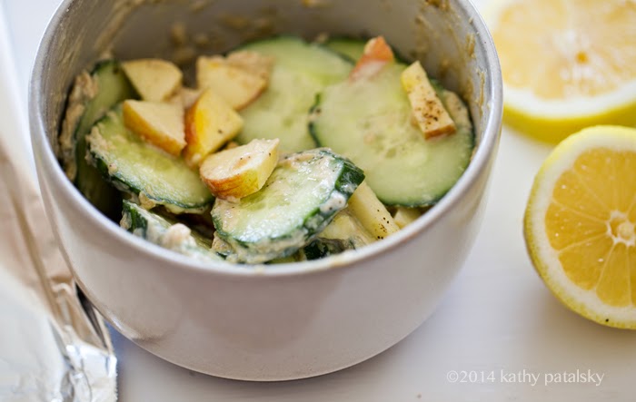 cool cucumber tahini apple lemon salad cool cucumber tahini apple lemon salad