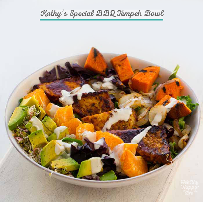 Kathy's Special BBQ Tempeh Bowl