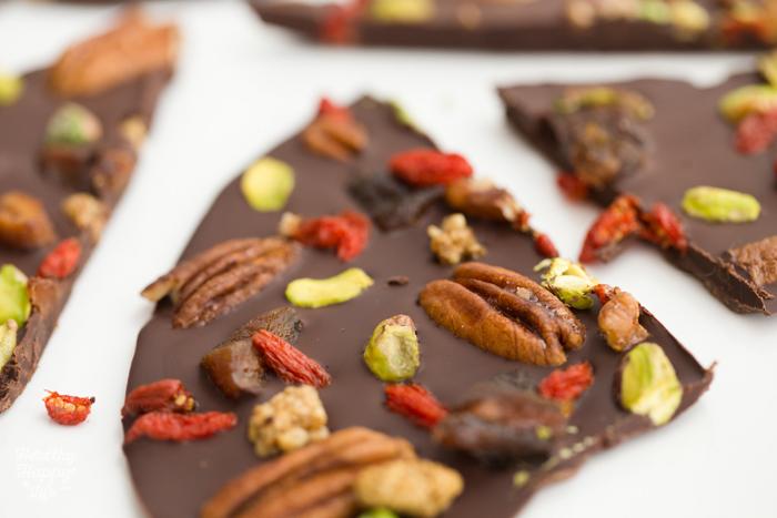 Fruit and nut Chocolate Bark
