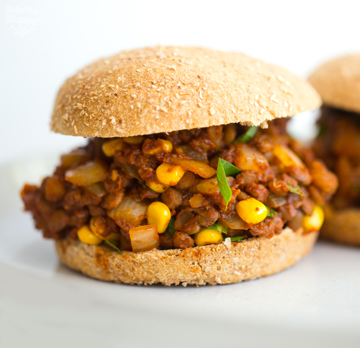 Summer Veggie Lentil Sloppy Joes