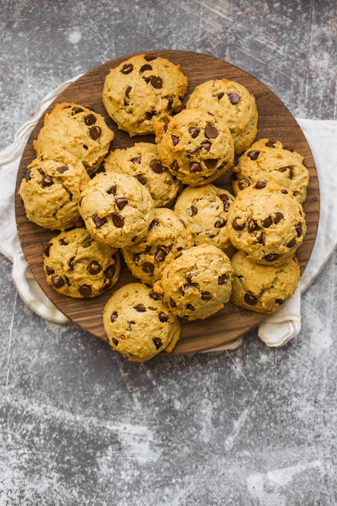 vegan chocolate chip cookies maple-sweetened