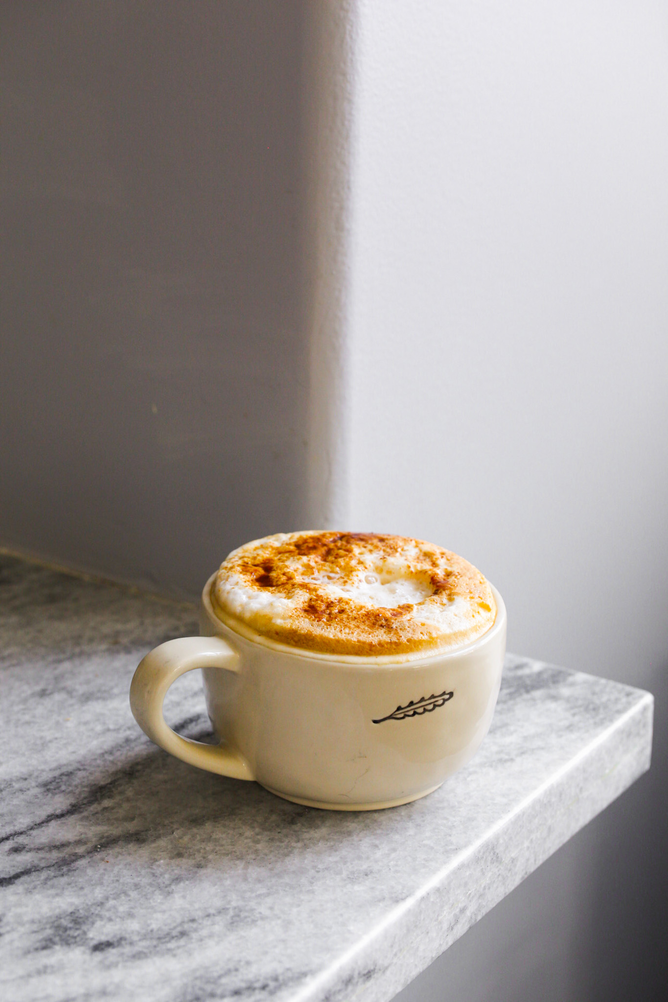 foamy soy latte