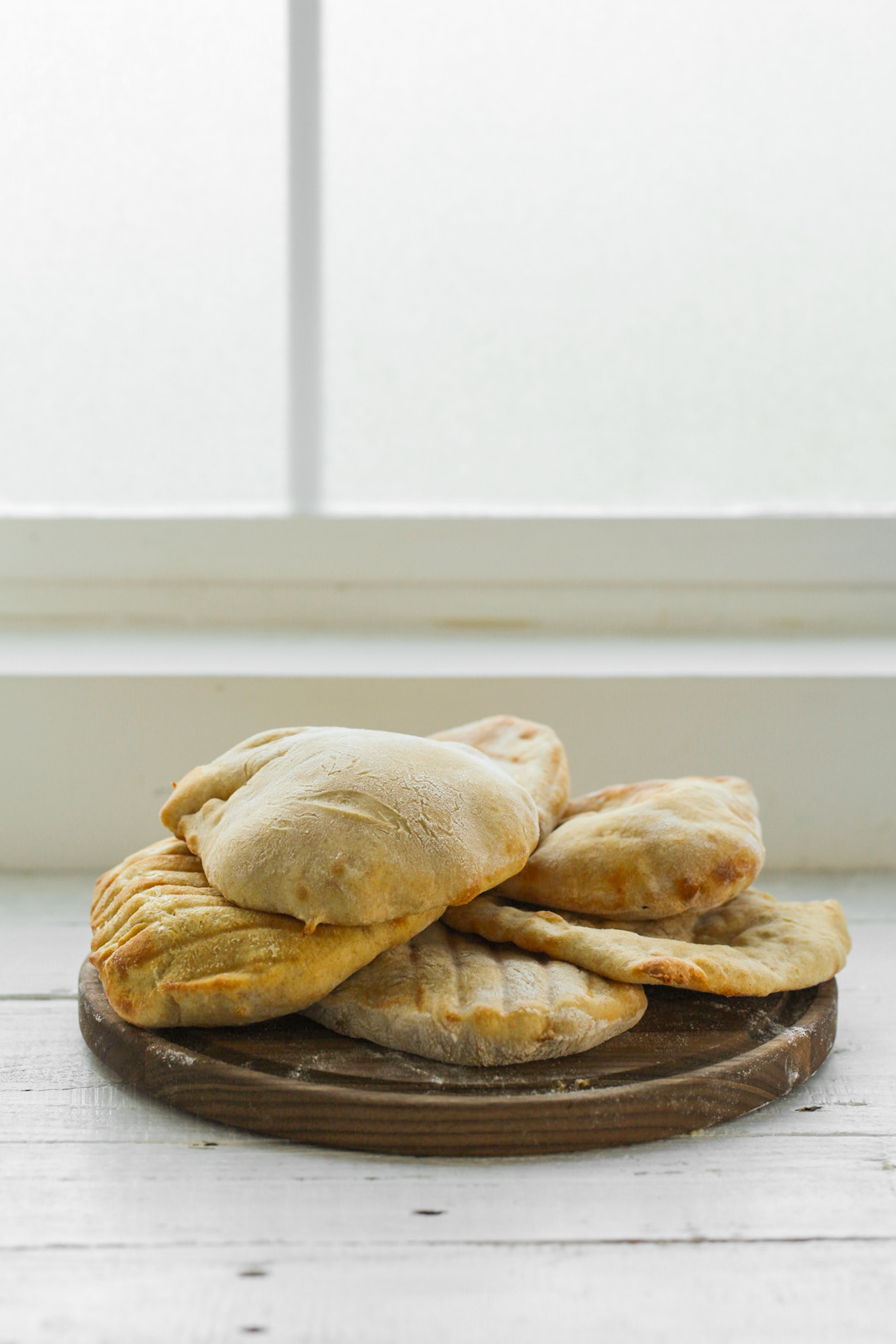 homemade pita bread