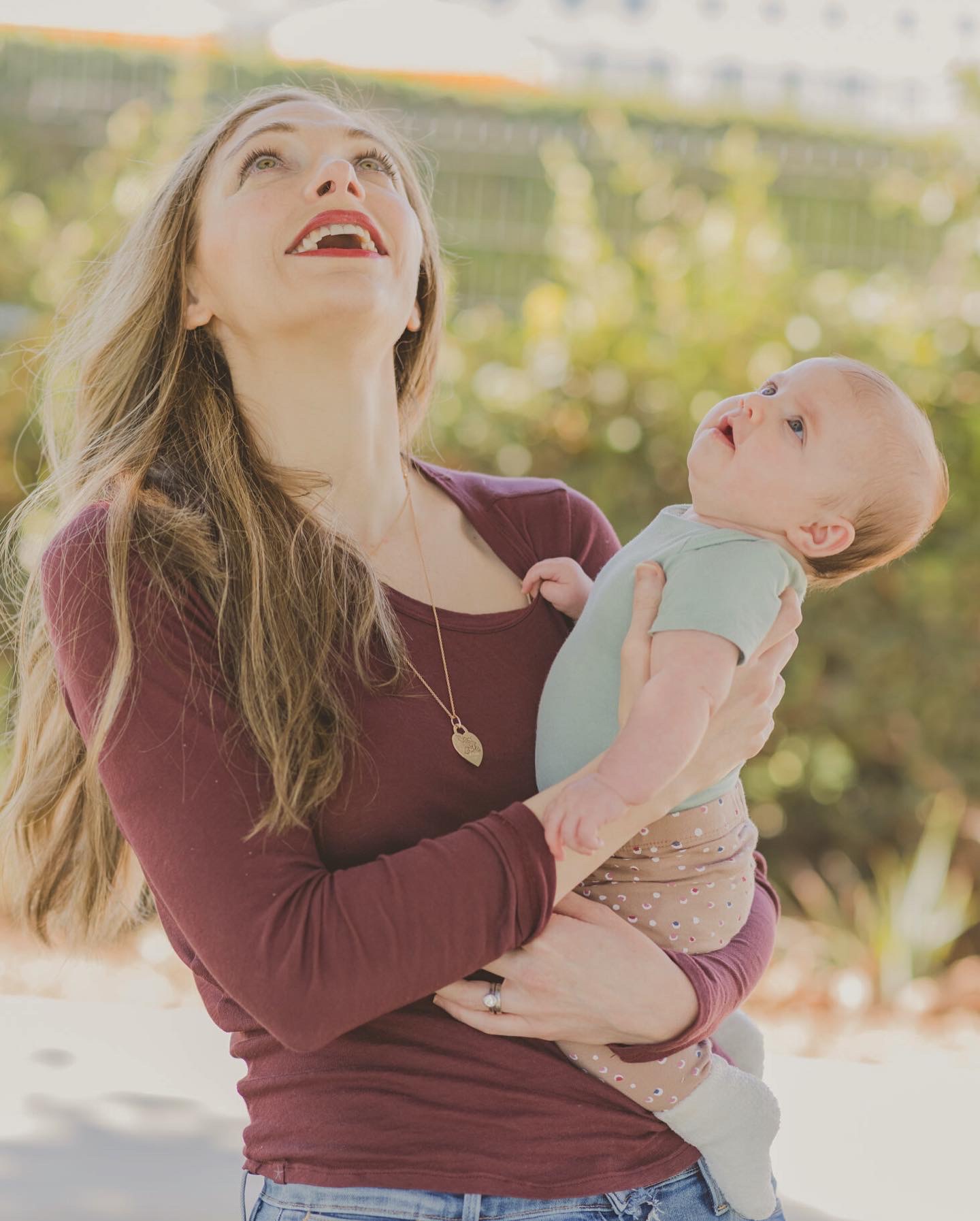 happy tree watching baby