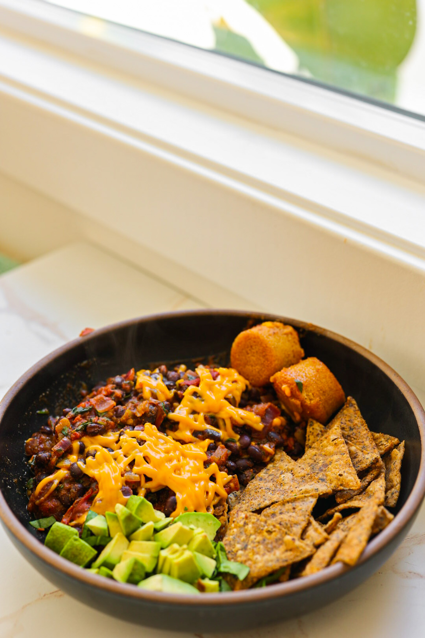 large serving platter for beans