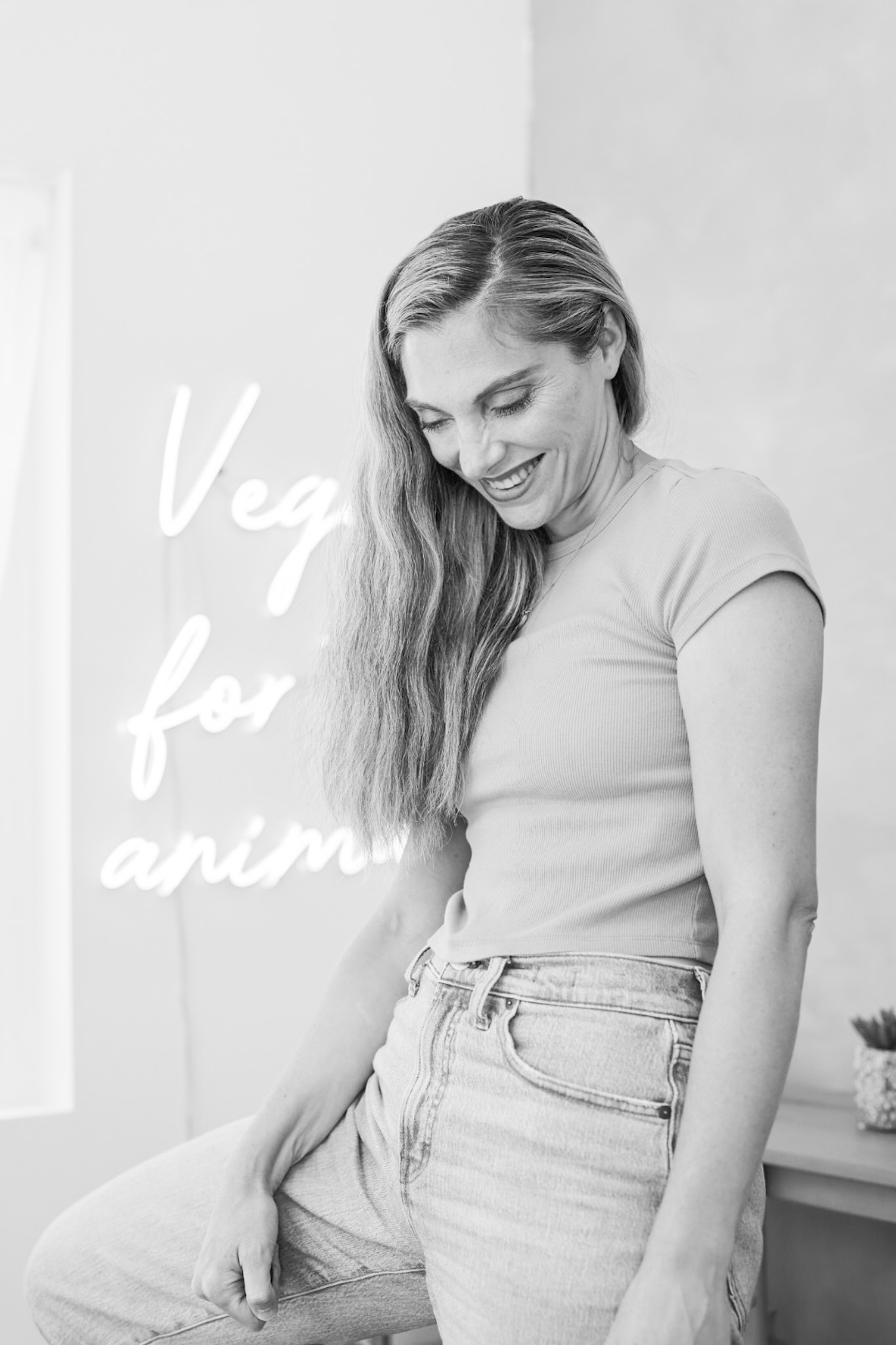 kathy patalsky vegan for the animals sign